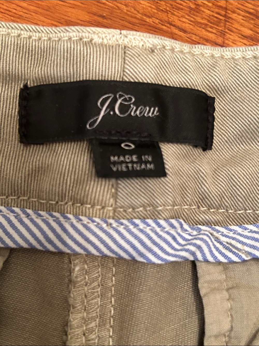 J. Crew Olive Cotton Chino Bermuda Shorts - Picture 3 of 13